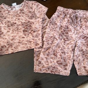 Crop top and jogger matching set